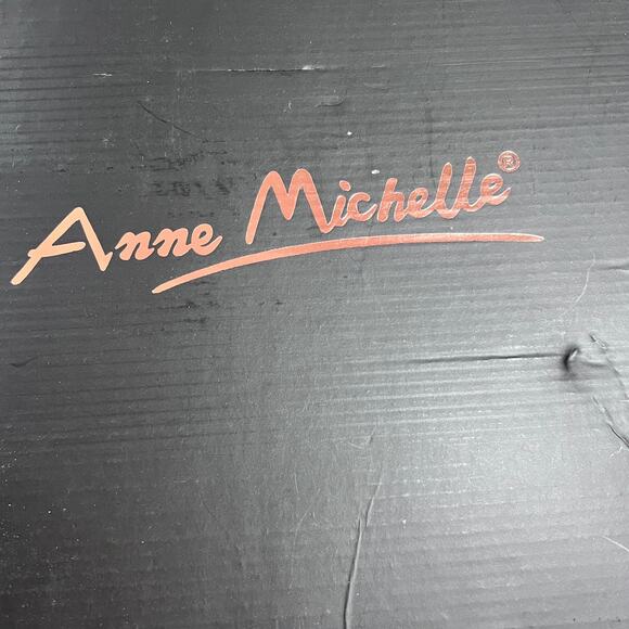 Anne Michelle Deliver the Heat Red Lace Up Pointed Toe Stiletto Booties Womens 6 - Picture 7 of 8